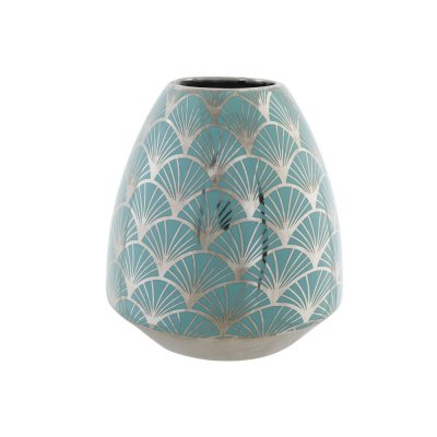 Vas DKD Home Decor Porslin Turkos Orientalisk (16 x 16 x 18 cm)