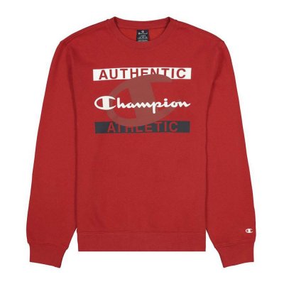 Tröja utan huva Champion Authentic Athletic Röd (Storlek: M)
