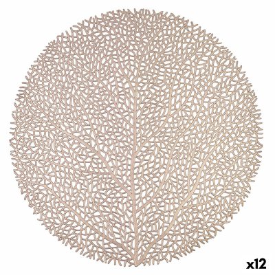 Underlägg Quid Habitat Träd Brons Textil (38 cm) (Pack 12x)
