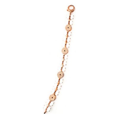 Damarmband GC Watches CWB10901 Keramik Rosa Vit Sterlingsilver Sterlingsilver/Keramik (19 cm)