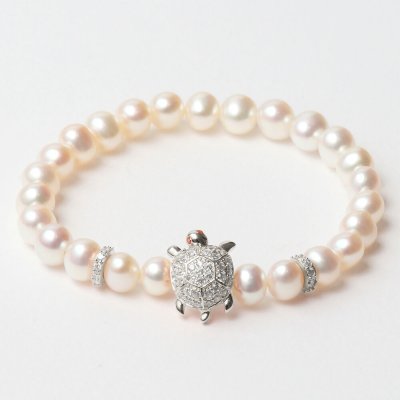 Damarmband Lancaster JLA-BR-TURTLE-1-WH Silvrig Vit Sterlingsilver 16 mm