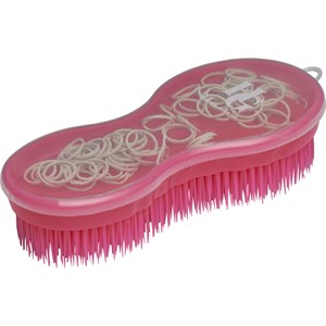 Multiborste Horse Guard med flättillbehör Rosa