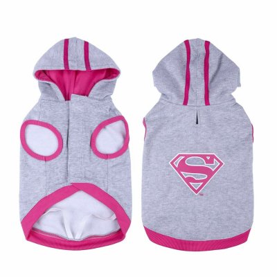 Hundtröja Superman XS Grå
