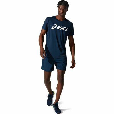 T-shirt med kortärm Herr Asics Core Marinblå (Storlek: S)