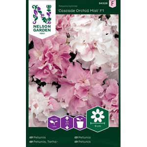 Fröer Nelson Garden Petunia Cascade Orchid Mist F1 Dubbel