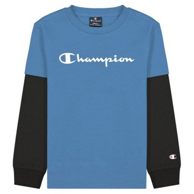 T-shirt Champion Two Sleeves Blå (Storlek: 3-4 år)