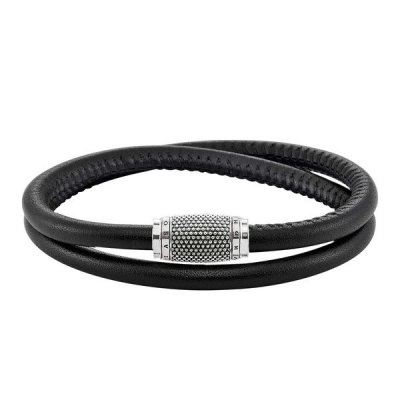 Unisexarmband Thomas Sabo UB0008-825-11 Svart Silver Silvrig (Mått: 15 cm)