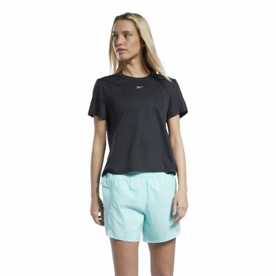 T-shirt med kortärm Dam Reebok Speedwick Svart (Storlek: M)