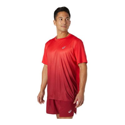 T-shirt med kortärm Herr Asics Kasame Röd (Storlek: M)