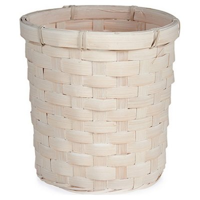 Kruka Vit PVC Bambu (17 x 15 x 17 cm)