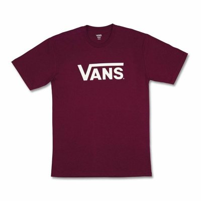 T-shirt med kortärm Herr Vans Drop V-B Röd Brun (Storlek: M)