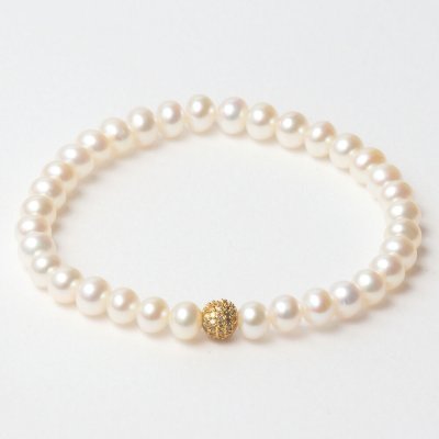 Damarmband Lancaster JLA-BR-SB-6-WH Gyllene Vit Sterlingsilver 16 mm