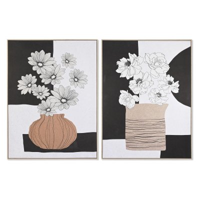 Tavla DKD Home Decor Vas Modern (103 x 4,5 x 143 cm) (2 antal)