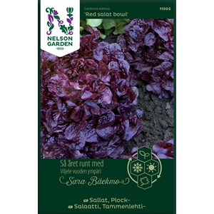Fröer Nelson Garden Sara Bäckmo Plocksallat Red Sallad Bowl