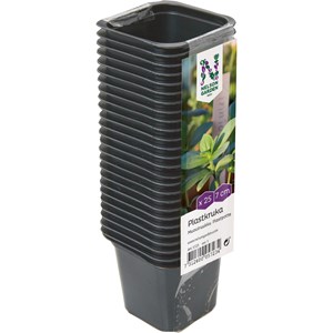 Plastkruka Nelson Garden Fyrkantig 7 cm, 25-pack
