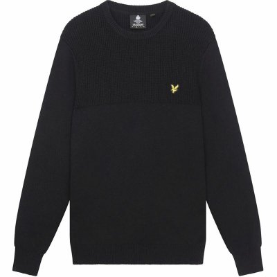 Tröja utan huva Herr Lyle & Scott V1-Crew Svart (Storlek: S)
