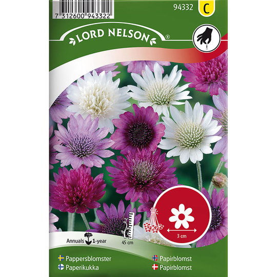 Pappersblomster, mix