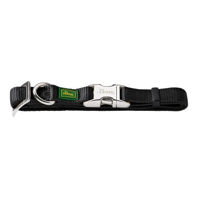 Hundhalsband Hunter Alu-Strong Svart Storlek L (45-65 cm)