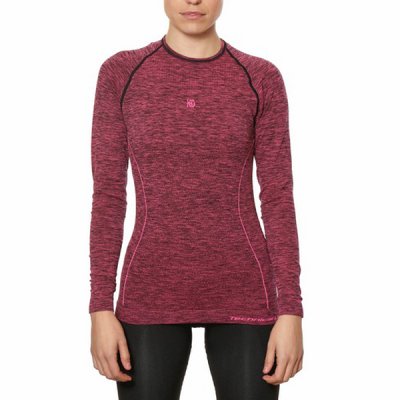 Överdel underställ, Dam Sport Hg Hg-8052 Svart Magenta (Storlek: L)
