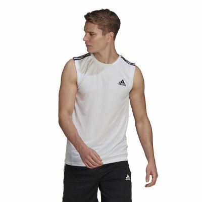T-shirt Aeroready Adidas Designed To Move Vit (Storlek: S)