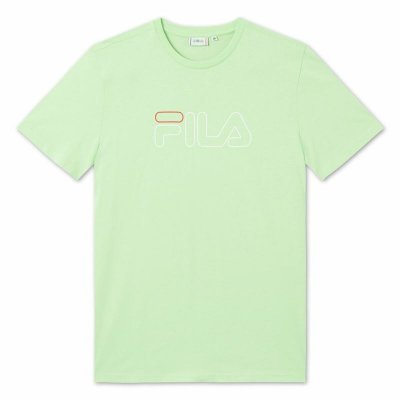 T-shirt med kortärm Herr Fila Paul Ljusgrön (Storlek: L)