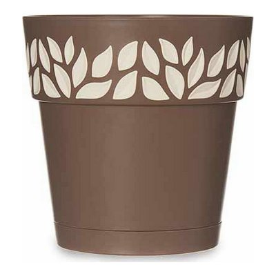 Självvattnande blomkruka Cloe Brun Plast (15 x 15 x 15 cm)