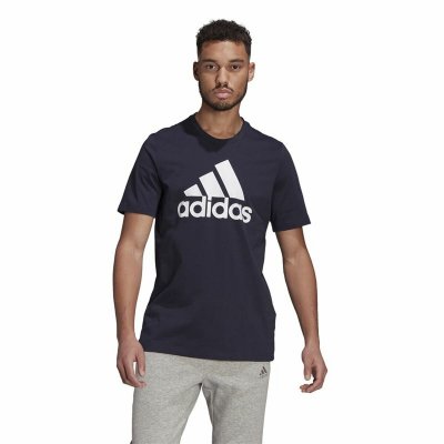 T-shirt Essentials Big Logo Adidas Legend Ink Blå (Storlek: M)