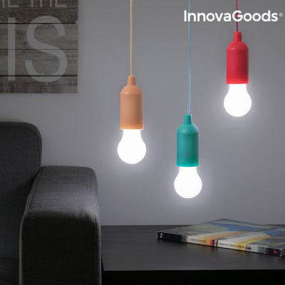 Bärbar LED-lampa med sladd Bulby InnovaGoods