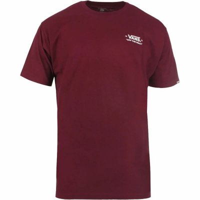 T-shirt med kortärm Herr Vans Essential-B Karmosinröd (Storlek: S)