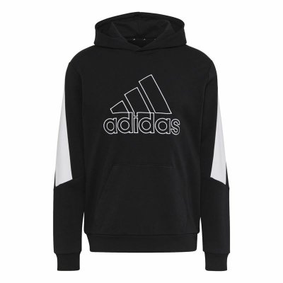 Tröja med huva Herr Adidas Future Icons Svart (Storlek: M)