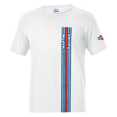 T-shirt med kortärm Herr Sparco Martini Racing Vit (Storlek XL)