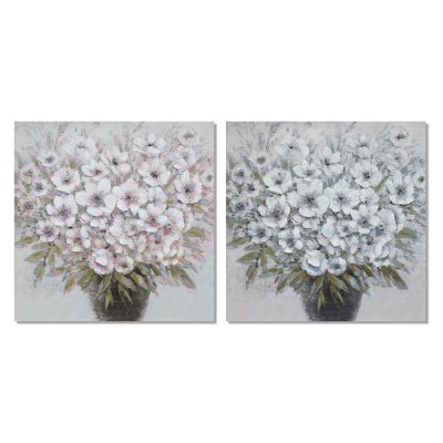Tavla DKD Home Decor S3018035 Vas (80 x 2,8 x 80 cm) (2 antal)