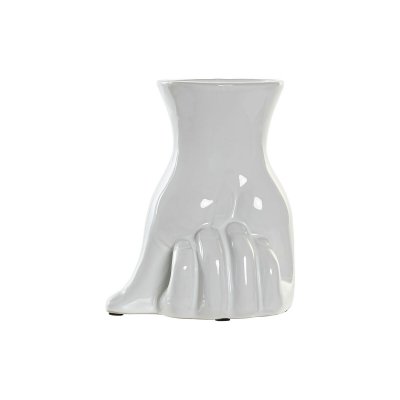 Vas DKD Home Decor Vit Stengods Modern (17 x 12 x 21 cm)