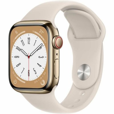 Smartklocka Apple Watch Series 8 WatchOS 9 Beige 32 GB 4G LTE