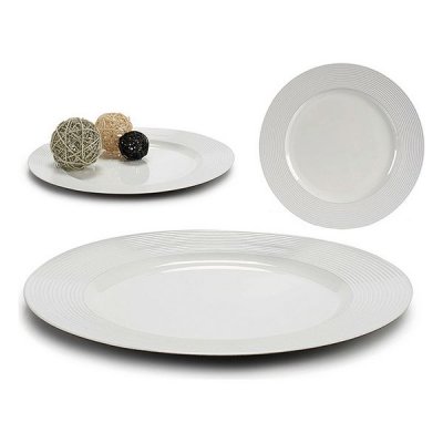 Bordsdekoration Plast Vit (33 x 2 x 33 cm)