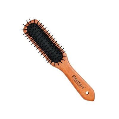 Borste Sta Soft Fro Dark Brown Liten Trä Platt