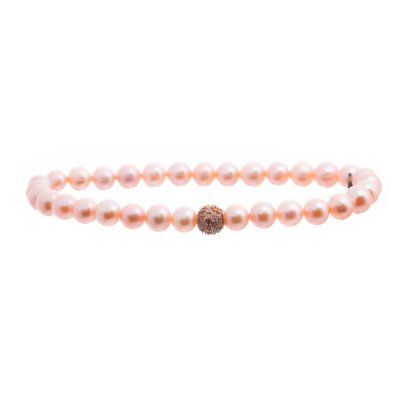 Damarmband Lancaster JLA-BR-SB-2-PU Rosa Zirconer Sterlingsilver 16 mm