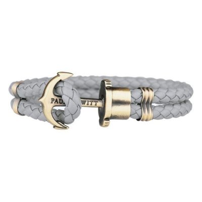 Unisexarmband Paul Hewitt PH-PH-L-M-GR Läder (15-16 cm) (18-19 cm) (Mått: 19 cm)