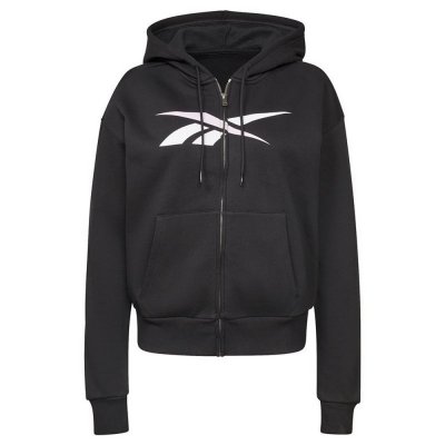Sportjacka, Dam Reebok Training Essentials Vector Full-Zip Svart (Storlek: L)