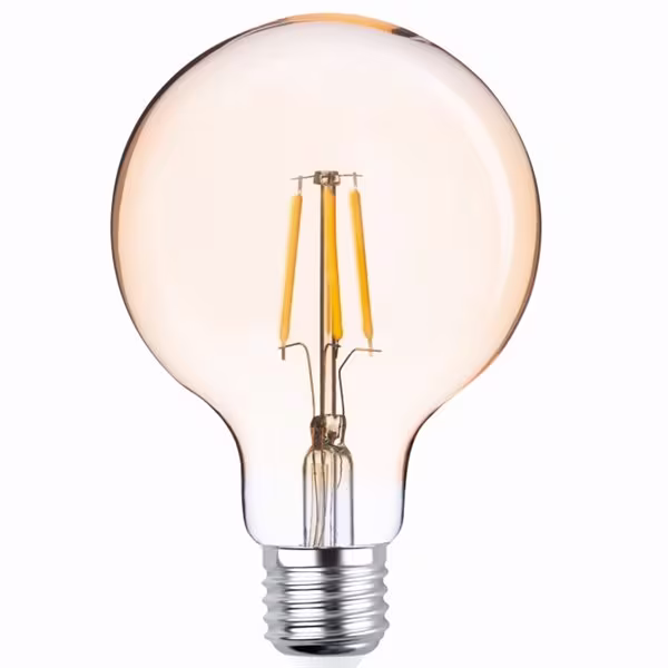 Forever LED-lampa E27 G95 4W 2200K 400lm Guld