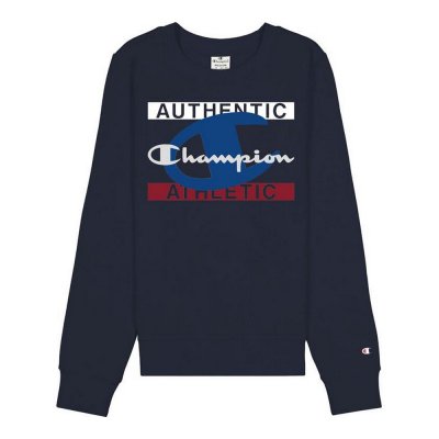 Tröja utan huva Herr Champion Authentic Athletic Mörkblå (Storlek: S)