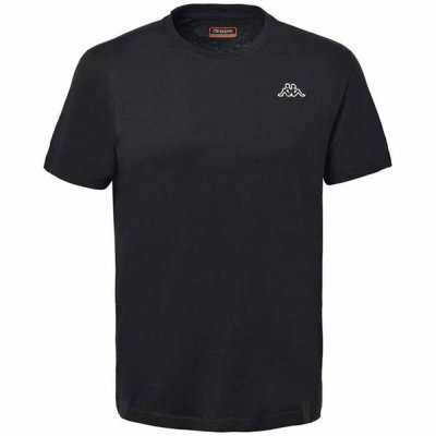 T-shirt med kortärm Herr Kappa Cafers Slim Svart (Storlek: S)