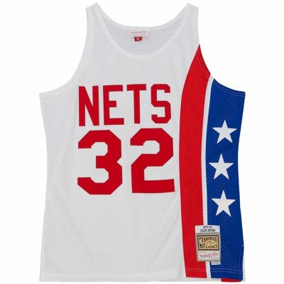 Baskettröja Mitchell & Ness New York Nets Vit (Storlek: XL)
