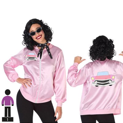 Maskeraddräkt vuxna Rosa 50-talet (1 pcs) (Storlek: XL)