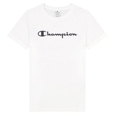 T-shirt med kortärm Dam Champion Big Script Logo Vit (Storlek: M)