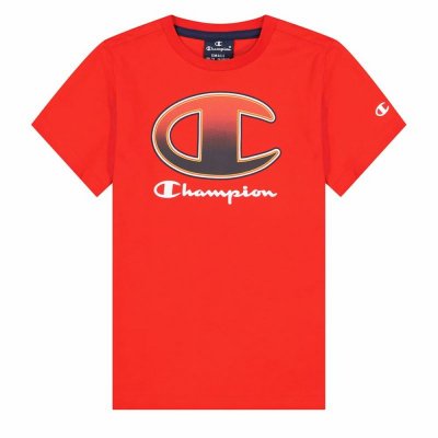 T-shirt med kortärm Champion Crewneck T-Shirt B Röd (Storlek: 13-14 år)