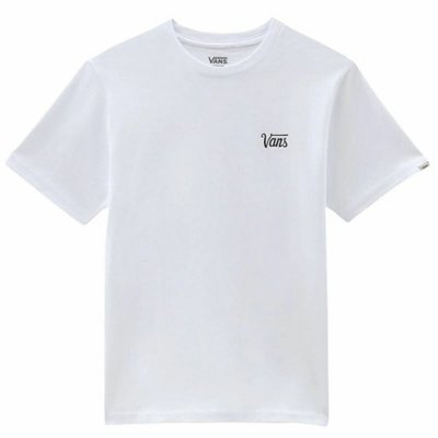 T-shirt med kortärm Herr Vans Mini-Script B Vit (Storlek: M)