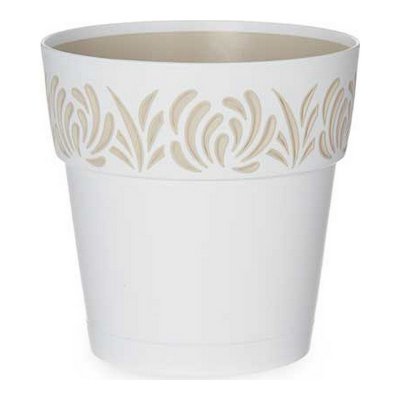 Självvattnande blomkruka Gaia Vit Plast (15 x 15 x 15 cm)