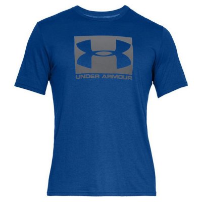 T-shirt med kortärm Herr Under Armour Boxed Sportstyle Blå (Storlek: M)