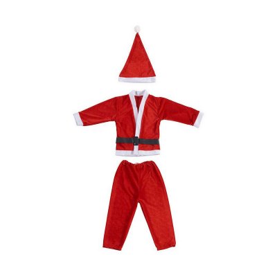 Maskeraddräkt för barn Tomte 6-8 år Röd Vit
